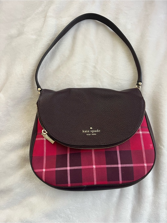 kate spade Handbags - Leila Plaid Medium Flap Shoulder Bag